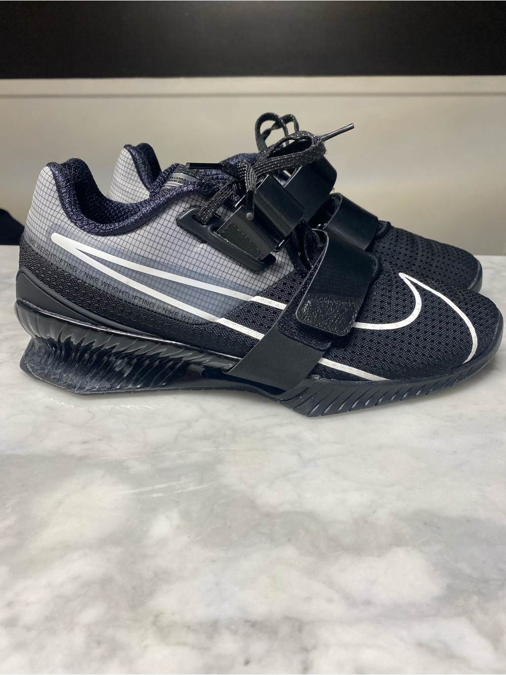 Size 7- Nike Romaleos 4 Weightlifting Shoe Black Gray New Without Box